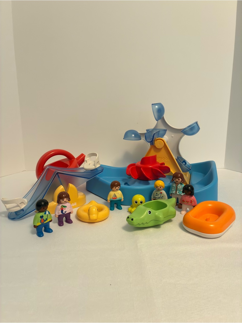 Playmobil Aqua Water Seesaw With Watering Can/ Water Wheel Carousel/ Figure Set